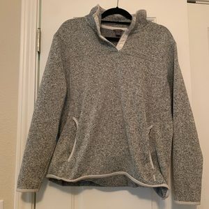 Gray Quater Zip Pullover